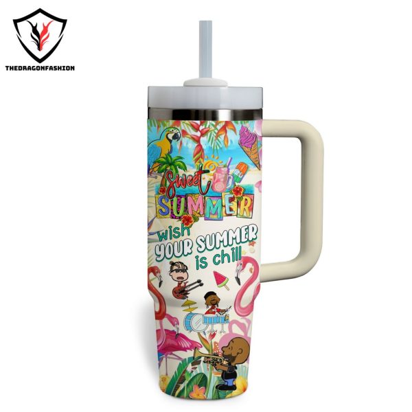 Dave Matthews Band Sweet Summer Wish Your Summer Is Chill Tumbler With Handle And Straw