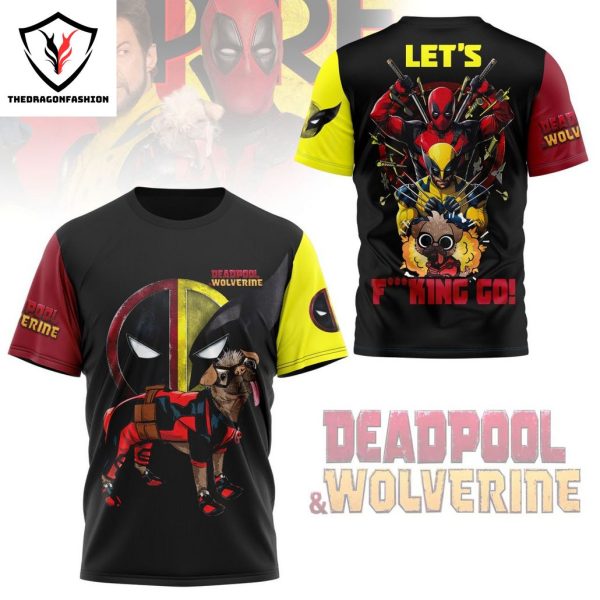Deadpool & Wolverine Let Go Design 3D T-Shirt