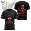 Deadpool & Wolverine Logo Let Go 3D T-Shirt – White