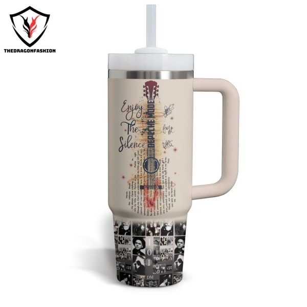 Depeche Mode 1980-2024 Enjoy The Silence Tumbler With Handle And Straw