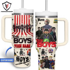 Personalized The Boys Amzon Original Tumbler With Handle And Straw