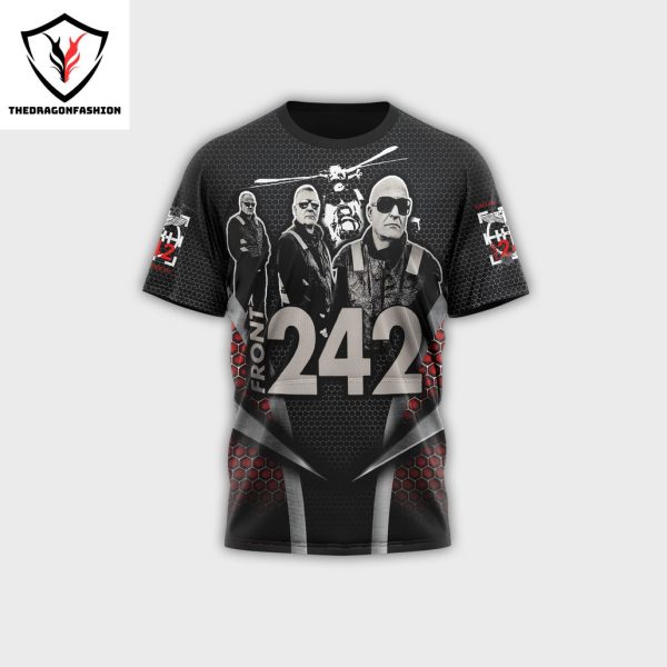 Front 242 Black Design 3D T-Shirt