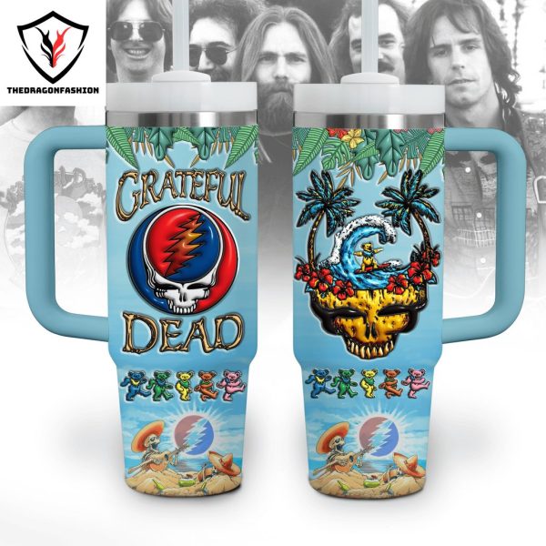 Grateful Dead For Fan Tumbler With Handle And Straw