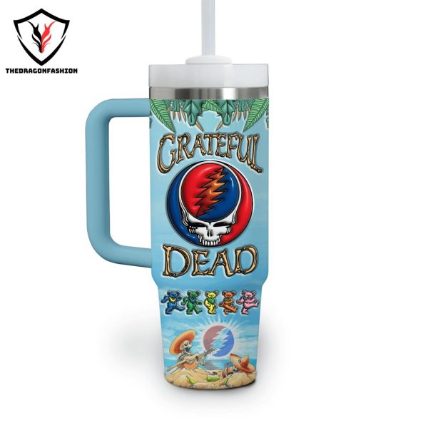 Grateful Dead For Fan Tumbler With Handle And Straw