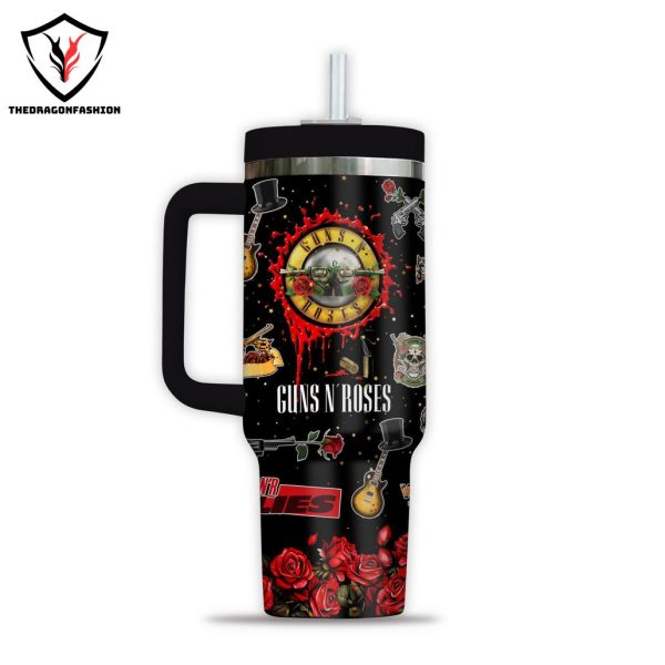 Guns N Roses – Welcome To The Jungle Tumbler With Handle And Straw