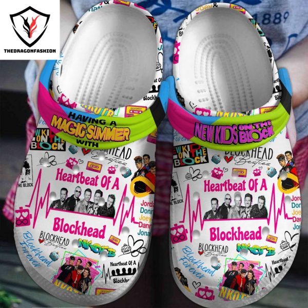 Hearthbeat Of A Blockhead – New Kid On The Block Design Crocs