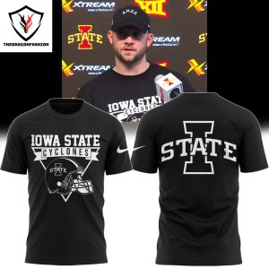 Iowa State Cyclones 2024 Football 3D T-Shirt – Black