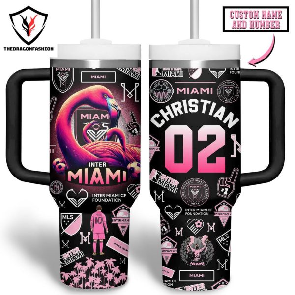 Inter Miami CF Foundation M10 Messi Tumbler With Handle And Straw