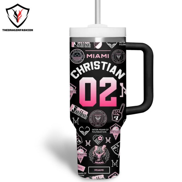 Inter Miami CF Foundation M10 Messi Tumbler With Handle And Straw