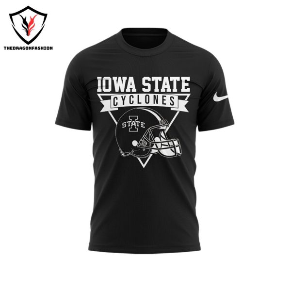 Iowa State Cyclones 2024 Football 3D T-Shirt – Black