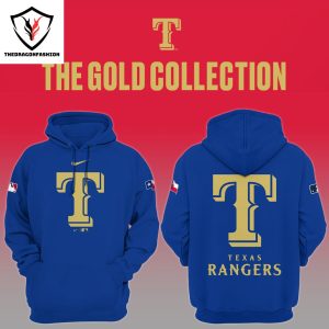 The Gold Logo Texas Rangers Hoodie