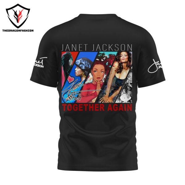 Janet Jackson Together Again Signature Design 3D T-Shirt