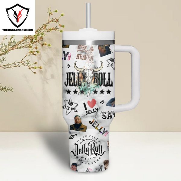 Jelly Roll – I Am Not Okay Tumbler With Handle And Straw