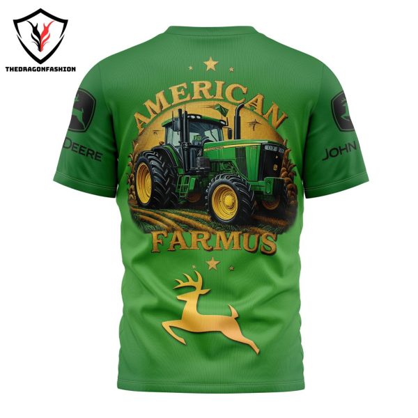 John Deere American Farmus Design 3D T-Shirt