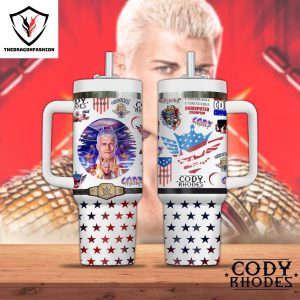 Cody Rhodes Design Tumbler With Handle And Straw
