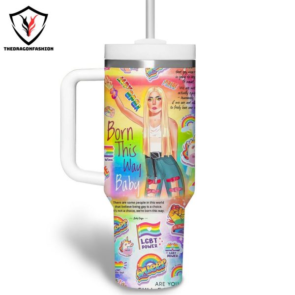 Lady Gaga – Born This Way Baby Tumbler With Handle And Straw