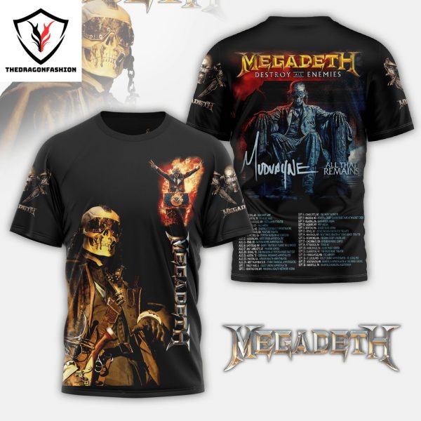 Megadeth Destroy All Enemies 3D T-Shirt