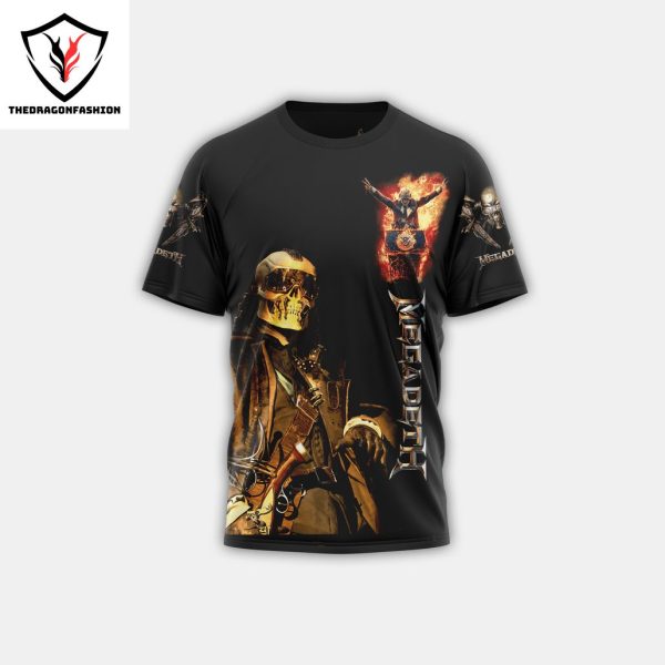 Megadeth Destroy All Enemies 3D T-Shirt