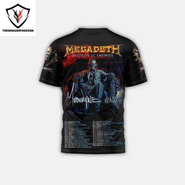 Megadeth Destroy All Enemies 3D T-Shirt