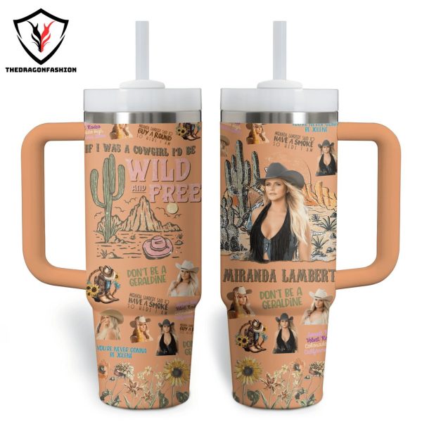 Miranda Lambert – Wild And Free Tumbler With Handle And Straw