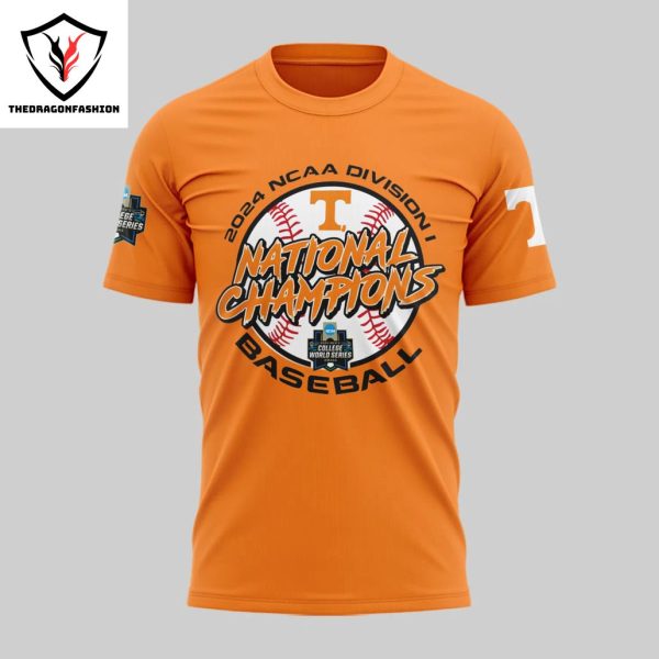 NCAA College Baseball National Champions 2024 Tennessee Volunteers 3D T-Shirt