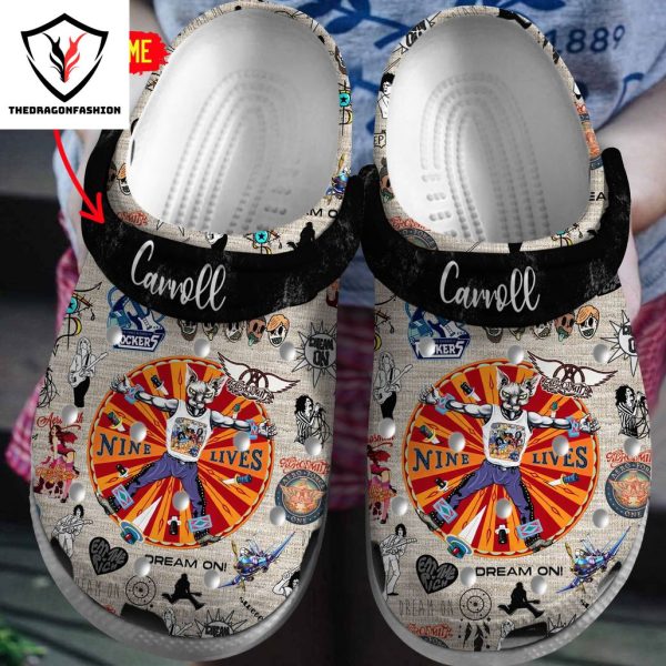 Nine Lives Aerosmith Design Crocs