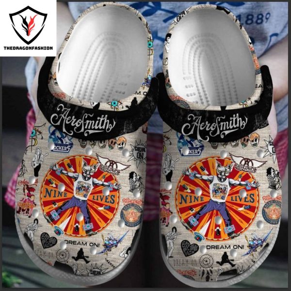 Nine Lives Aerosmith Design Crocs