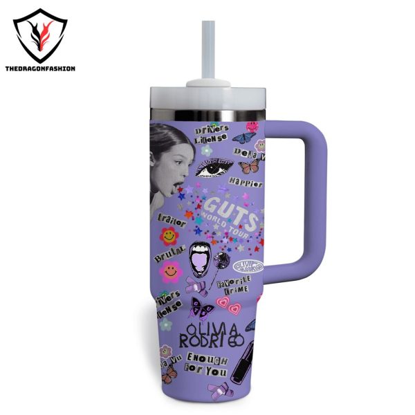 Olivia Rodrigo – Enough For You Tumbler With Handle And Straw