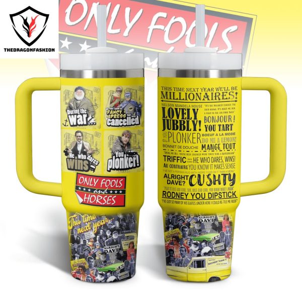 Only Fools And Horses Tumbler With Handle And Straw