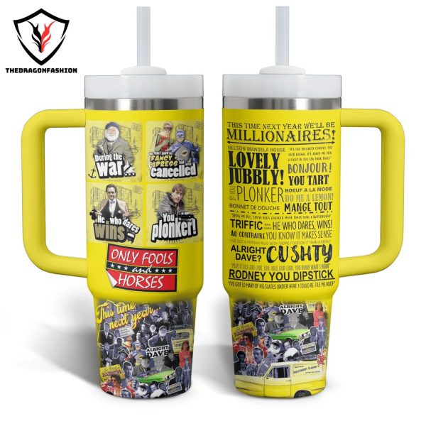 Only Fools And Horses Tumbler With Handle And Straw