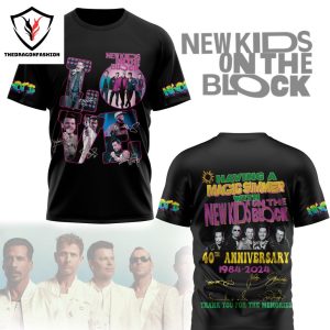 New Kid On The Block 40th Anniversary 1984-2024 Signature Thank You For The Memories 3D T-Shirt