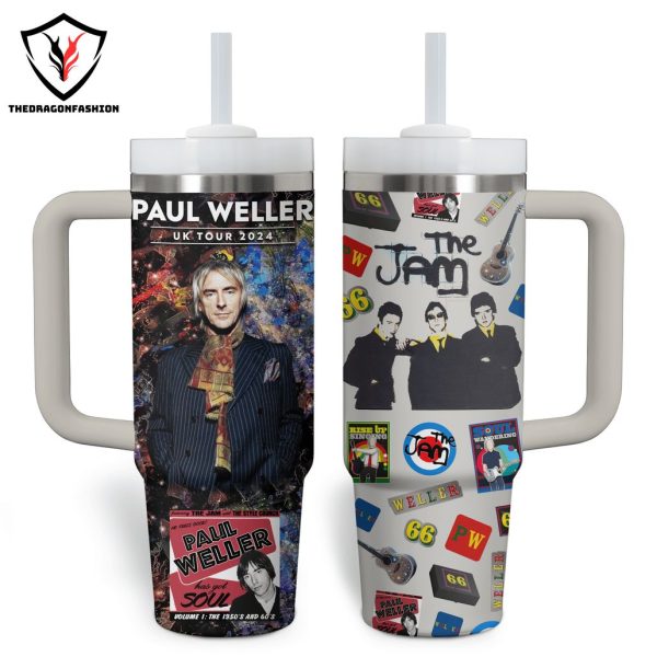 Paul Weller Uk Tour 2024 Tumbler With Handle And Straw