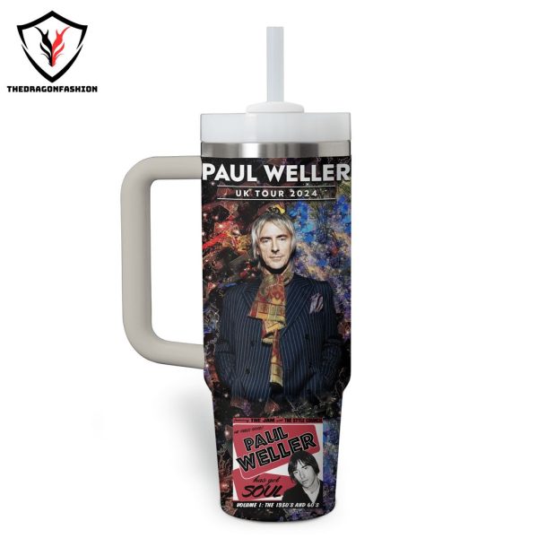 Paul Weller Uk Tour 2024 Tumbler With Handle And Straw