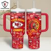 Personalized Kansas City Chiefs This Is Chiefs Kingdom Tumbler With Handle And Straw -White