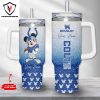 Personalized Mickey Mouse Baltimore Ravens Tumbler With Handle And Straw