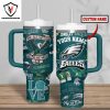 Personalized Philadelphia Eagles We All We Go We All We Need Tumbler With Handle And Straw – White