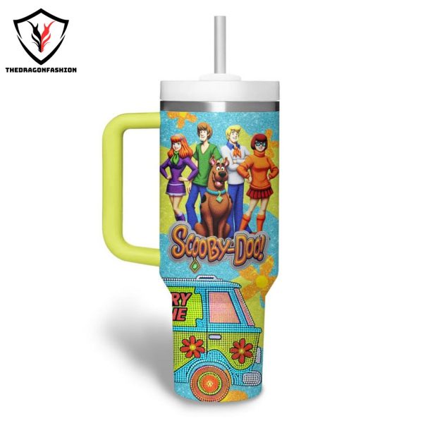 Personalized Scooby-Doo The Mystery Machine Tumbler With Handle And Straw