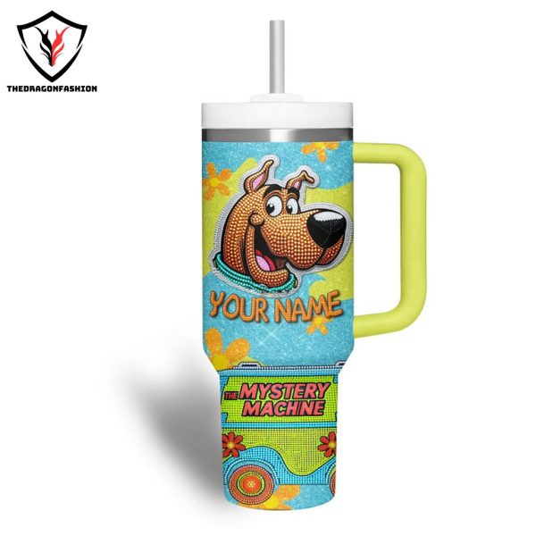 Personalized Scooby-Doo The Mystery Machine Tumbler With Handle And Straw