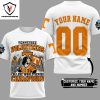 Personalized Tennessee Volunteers Baseball College World Series Champions 3D T-Shirt – Black