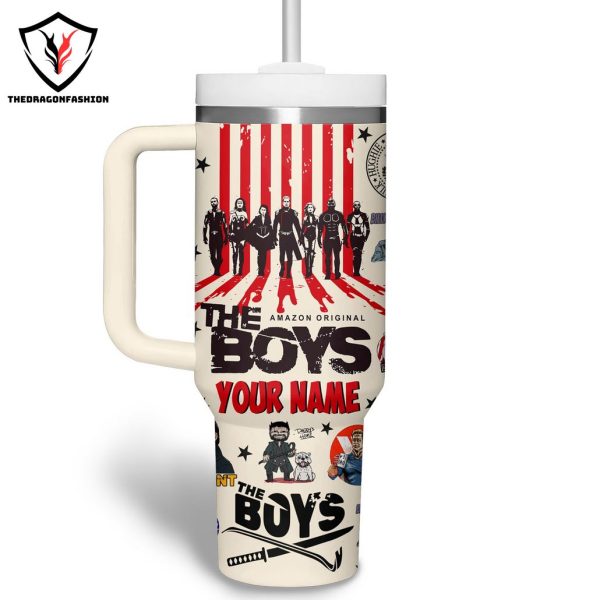 Personalized The Boys Amzon Original Tumbler With Handle And Straw