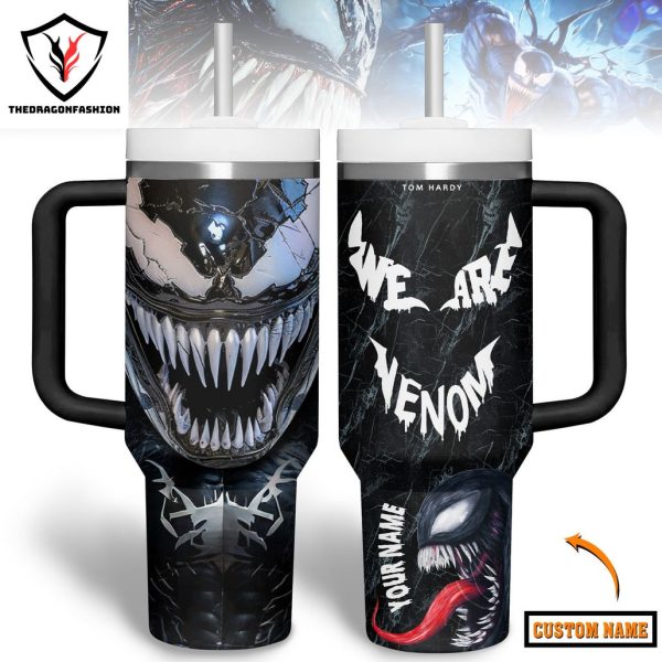 Personalized Tom Hardy We Are Venom Tumbler With Handle And Straw