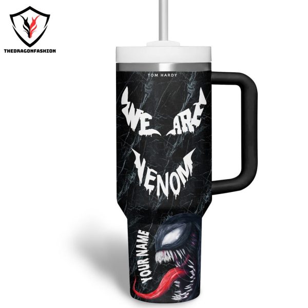 Personalized Tom Hardy We Are Venom Tumbler With Handle And Straw