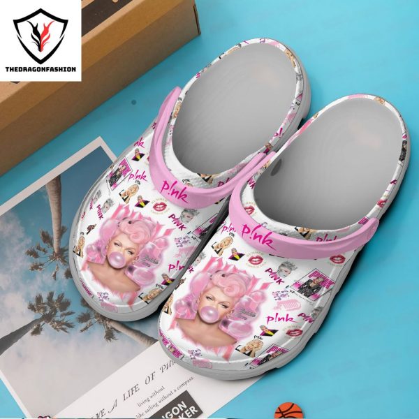 Pink Bubble Gum Design Crocs