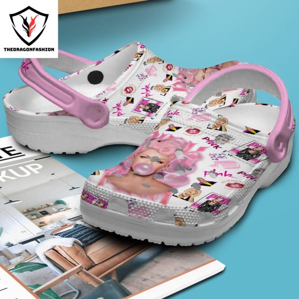 Pink Bubble Gum Design Crocs