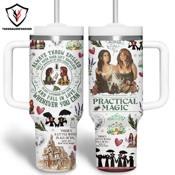 Practical Magic Tumbler With Handle And Straw