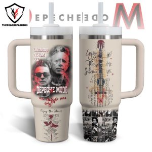 Depeche Mode 1980-2024 Enjoy The Silence Tumbler With Handle And Straw