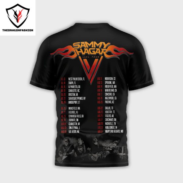 Sammy Hagar 2024 Tour Signature 3D T-Shirt