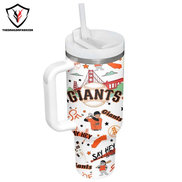 San Francisco Giants Say Het Tumbler With Handle And Straw