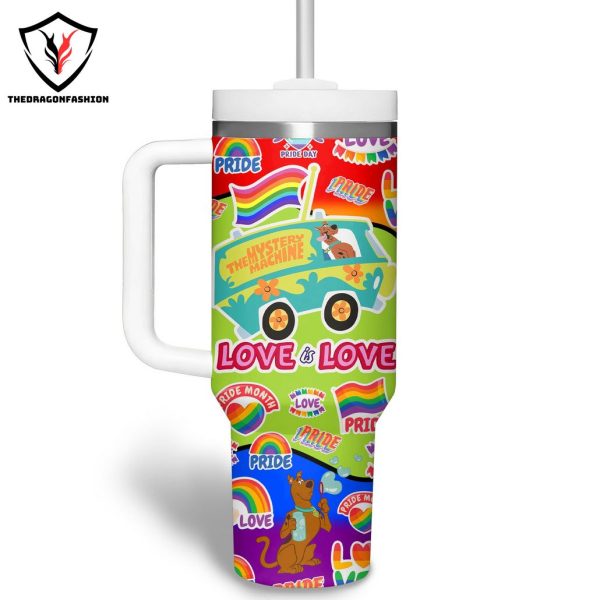 Scooby-Doo Love Is Love Tumbler With Handle And Straw