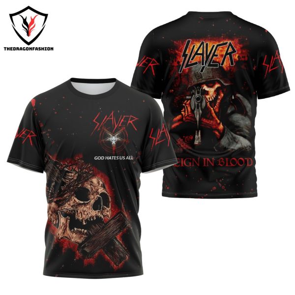 Slayer – Reign In Blood Design 3D T-Shirt